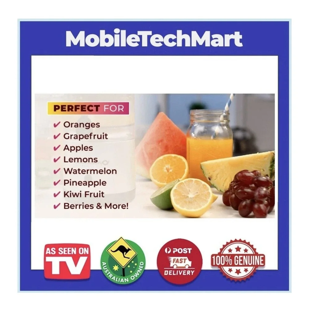 Hurricane Juicer Automatic Power Juicer Cordless Rechargeable 23086 Silver New - Picture 9 of 9